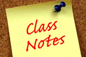 Class Notes – Nov/Dec 2019