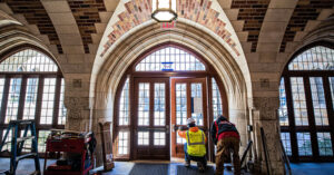 See Yale’s New Humanities Quad (formerly Hall of Graduate Studies)